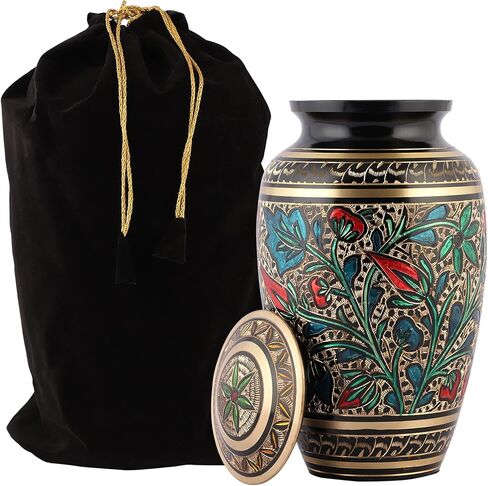 Urns for Human Ashes, Adult Human Urn, Decorative Urns for Ashes, Burial Urns, Cremation Urns for Male & Female, Cremation Urns for Men and Women, Black, Cat, Large in Saudi Arabia