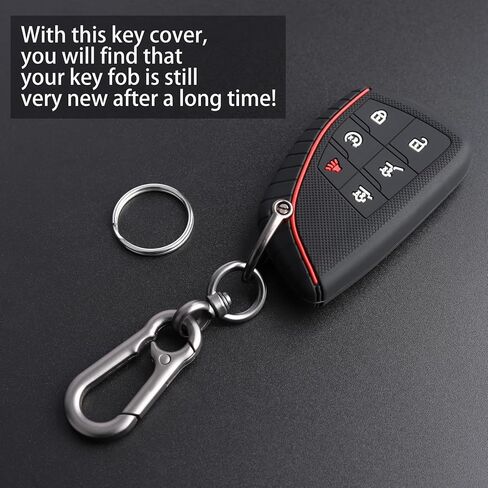 TANDRIVE Key Fob Cover for 2025 2024-2021 Chevy Tahoe Suburban GMC Yukon, 6 Button, Silicone, 2-Pack, Black in Saudi Arabia