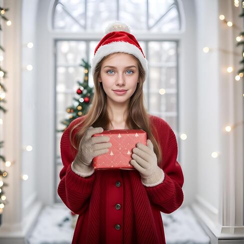 زوجان من قفازات الشتاء الدافئة للنساء قفازات محبوكة مرنة تعمل باللمس للطقس البارد in Kuwait