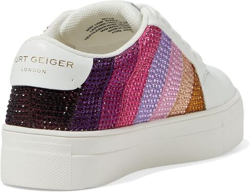 حذاء رياضي صغير للفتيات من Kurt Geiger ذو شريط كريستالي (الطفل الكبير الصغير). in Saudi Arabia