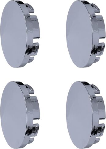 4X Car Auto ABS Wheel Center Caps Front and Rear Hub Covers 56mm Outer Diameter for Vehicle Replacement Accessories (Silver) in Kuwait