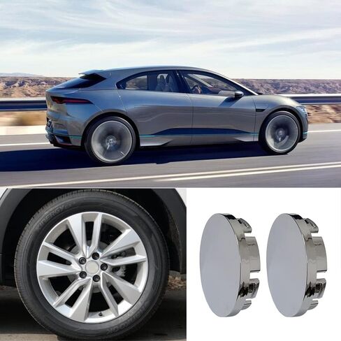 4X Car Auto ABS Wheel Center Caps Front and Rear Hub Covers 56mm Outer Diameter for Vehicle Replacement Accessories (Silver) in Kuwait