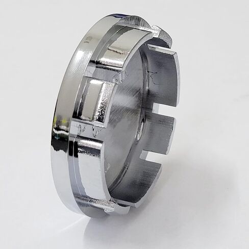 4X Car Auto ABS Wheel Center Caps Front and Rear Hub Covers 56mm Outer Diameter for Vehicle Replacement Accessories (Silver) in Kuwait