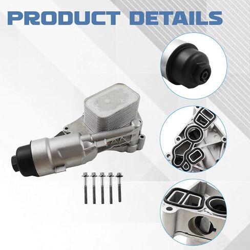 Aluminum Oil Cooler Filter Housing Assembly 11428585235 11-42-8-585-235 Fits for 2014-2019 Cooper i8 X1 X2 1.5L 2.0L Oil Cooler Filter Housing Assembly in Kuwait