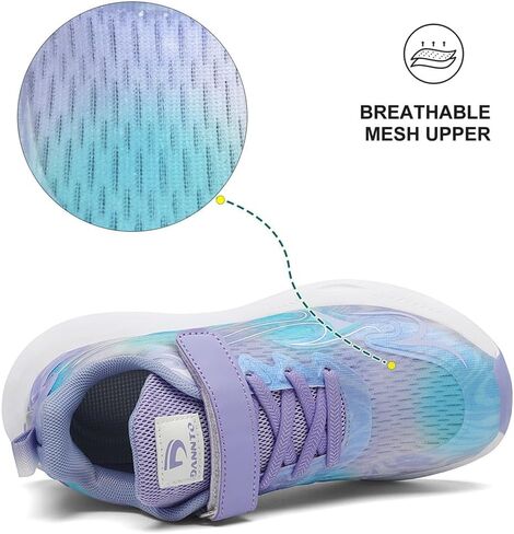 Dannto Kids Sneakers Boys Tennis Shoes Girls Running Shoes Breathable Sports Walking Athletic Shoes for Little Kid/Big Kid in Saudi Arabia