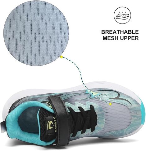 Dannto Kids Sneakers Boys Tennis Shoes Girls Running Shoes Breathable Sports Walking Athletic Shoes for Little Kid/Big Kid in Saudi Arabia
