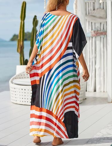 Bsubseach Kaftan Dresses For Women Petite Plus Size Caftan Swim Cover Up For Women Maxi Beach Dress in Kuwait