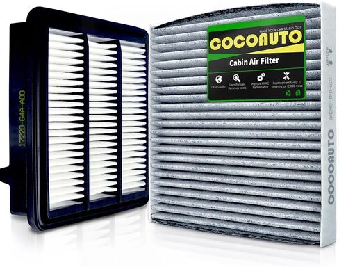 Cabin and Engine Air Filter Kit for Honda CR-V 2023-2024 1.5L, Civic 2022-2024 1.5L, Cross between Models 80292TF0G01 & 1722064AA00 (not for hybrid) in Saudi Arabia