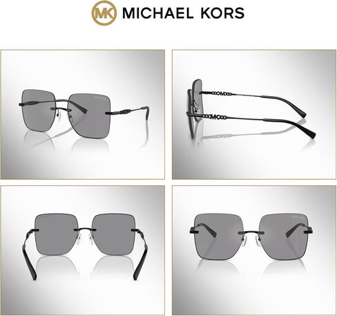 Michael Kors MK1150 Quebec Square Sunglasses for Women + BUNDLE With Designer iWear Complimentary Eyewear Kit in Saudi Arabia