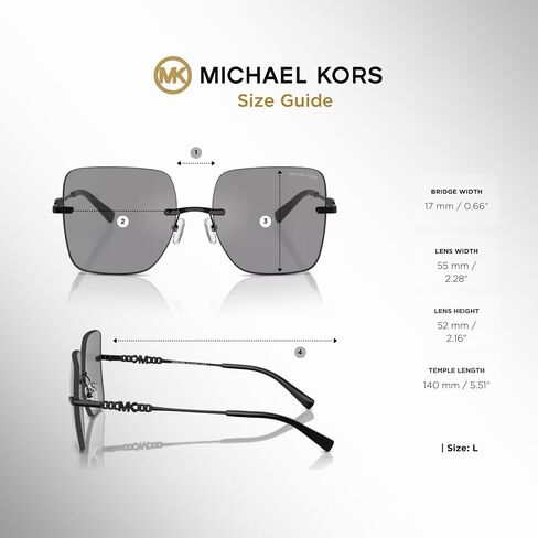 Michael Kors MK1150 Quebec Square Sunglasses for Women + BUNDLE With Designer iWear Complimentary Eyewear Kit in Saudi Arabia