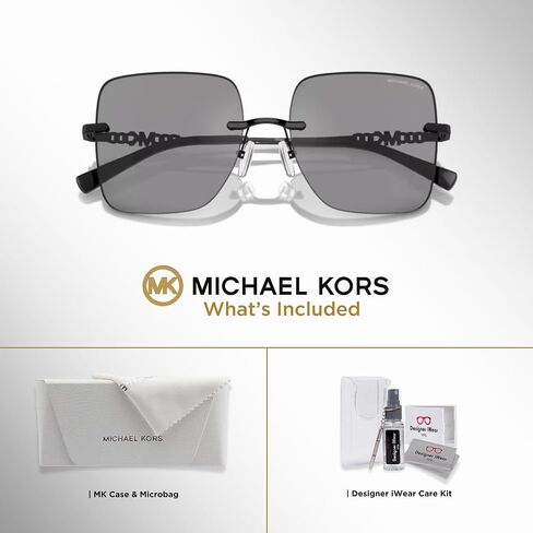 Michael Kors MK1150 Quebec Square Sunglasses for Women + BUNDLE With Designer iWear Complimentary Eyewear Kit in Saudi Arabia