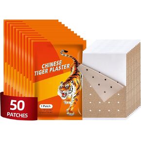 80pcs Tiger Patches, Tiger Plaster, Capsaicin Patches for Knee, Back, Neck, Muscle, Shoulders, Body Herbal Plaster