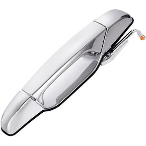 Exterior Chrome Door Handle Rear Right Passenger Side Replacement for 2007-2013 Chevy Avalanche Silverado Suburban Tahoe,GMC Sierra Yukon XL,Cadillac Escalade ESV Replace# 15915660,80547,22738726