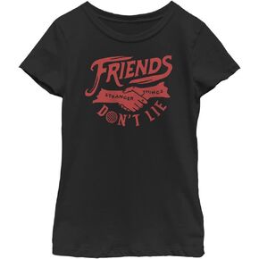 Netflix Stranger Things Friends Don't Lie Girls Short Sleeve Tee Shirt