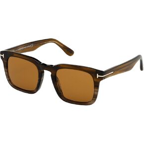 Sunglasses Tom Ford FT 0751 55E Dark Brown Fade To Light Striped Brown/Vintage
