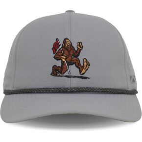 Paramount Outdoors Sashquatch Bigfoot Performance Golf Hat with Laser Perforation and Stretch Comfort Snapback (Grey - OSFA)