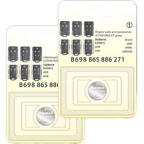 2 Pack CR2032 Remote Key FOB Battery Replacement for 2014-2021 Chevy Chevrolet Silverado Colorado Suburban Tahoe GMC Yukon Sierra Canyon Smart Key Fob Case Shell