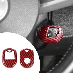 JeCar Car Key Fob Case Cover for Ford F150 2009-2014, for Ford Mustang 2010-2014 (Carbon Fiber Texture)