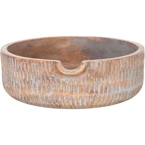 Creative Co-Op Hand-Carved Mango Wood Bowl w/Spout (Each One Will Vary) Tray, 12"L x 12"W x 4"H, Natural
