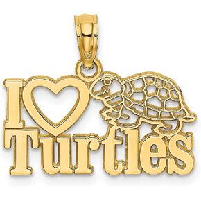 سحر السلاحف من الذهب الأصفر عيار 14 قيراط من Lex & Lu in Kuwait