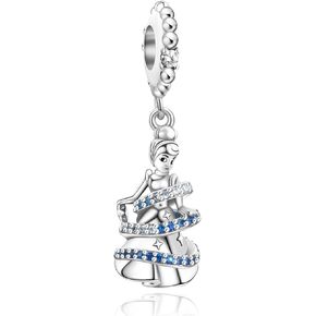 Magical Moment Dangle Charms in 925 Sterling Silver with Cubic Zirconia for Bracelets