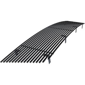 HD Ridez Premium Stainless Steel Black 8x6 Horizontal Billet Front Grille Grill Insert Compatible with Ford Econoline Van 1992-2007 Main Upper HDR-GRFC4662J