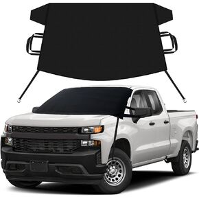 EcoNour Snow Cover for Toyota Corolla | Premium Windshield Cover for Ice and Snow | Heavy-Duty 600D Oxford Fabric with S-Hook Elastic Straps | Waterproof & Sag-Proof