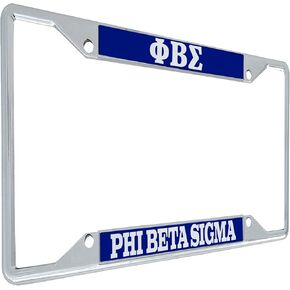 Desert Cactus Phi Beta Sigma License Plate Frame for Front or Back of Car GOMAB (Metal Car Tag Holder - Standard)