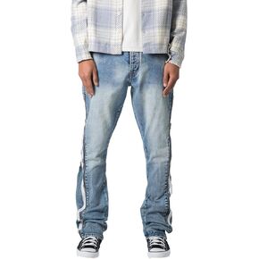 mnml Men's B574 Zipper Flare Denim