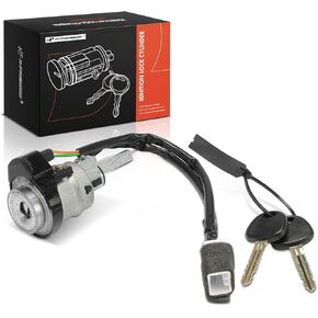 A-Premium Ignition Lock Cylinder with 2 keys Compatible with Hyundai Vehicles - Tiburon 2003 2004 2005 2006, Manual Transmission, Replace# 819202CA20