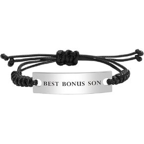 Bracelets for Bonus Son Daughter Jewelry for for Son Daughter in Law Bangle Bracelet Step son daughter Mantra Jewelry