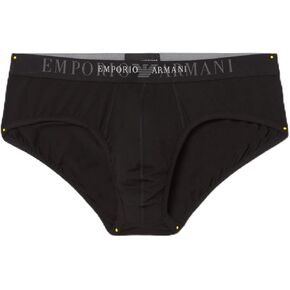 Emporio Armani Men's Rubber Pixel Logo Brief