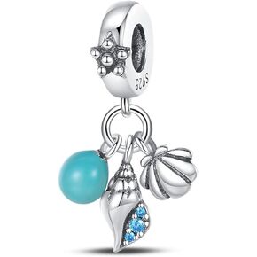 LNQOBU 925 Sterling Silver Charms Color-changing Chameleon Dangle Charms Beads Glow in the Dark Charms fits Charms Bracelets and Necklace Charms Jewelry Gift for Women