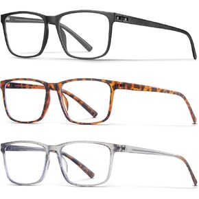 Square Blue Light Blocking Glasses Men Lightweight Frame Computer Gaming Glasses Clear Blue light Lens