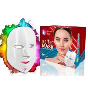 Rejuven Mask LED Face Mask 7 Colors Light Facial Mask Facial Treatment Red Light Therapy Mask Anti-Aging Skin Rejuvenation Improve Wrinkles