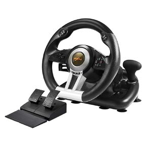 PXN V3II PC Steering Wheel, USB Race Gaming Racing Wheel with Pedals for Windows PC/Xbox One/Xbox Series X/S/PS3/PS4/Nintendo Switch(Blue)