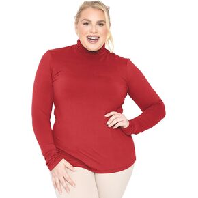STRETCH IS COMFORT Women's Plus Size Relaxed and Regular Turtleneck | XL - 7X