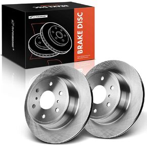 A-Premium 13.58 inch (345mm) Rear Vented Disc Brake Rotors Compatible with Select Chevy, Cadillac and GMC Models - Escalade ESV EXT, Silverado/Suburban/Sierra/Yukon XL 1500, Yukon, Tahoe, Avalanche