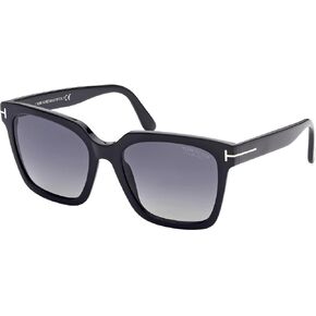 Tom Ford SELBY FT 0952 Shiny Black/Grey 55/19/140 women Sunglasses