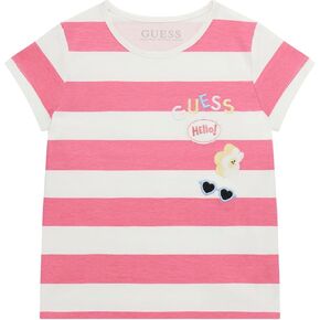 GUESS Girls' Eco Striped T-Shirt