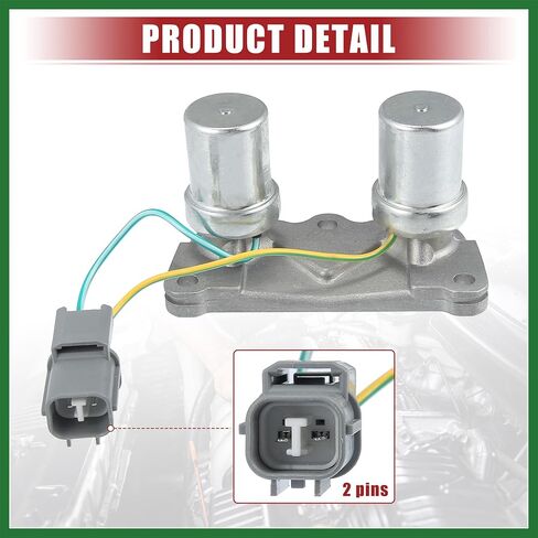 Motoforti Transmission Shift Solenoid Replacement Fit for Acura Integra - Pack of 1 Silver Tone Gray Long-lasting in Saudi Arabia