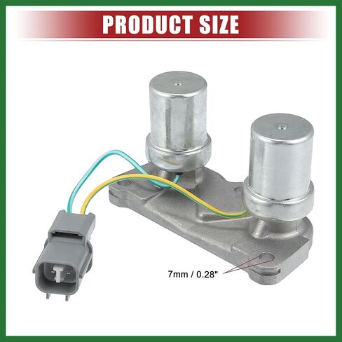 Motoforti Transmission Shift Solenoid Replacement Fit for Acura Integra - Pack of 1 Silver Tone Gray Long-lasting in Saudi Arabia