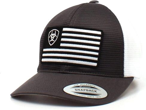 قبعة بيسبول Flexfit بعلم أمريكا باتريوت Snapback للرجال من ARIAT in Saudi Arabia