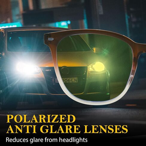 FIMILU 2 حزمة نظارات الرؤية الليلية للنساء والرجال، نظارات القيادة الليلية المستقطبة المضادة للوهج وتعزيز الرؤية في الليل 1851 in Kuwait
