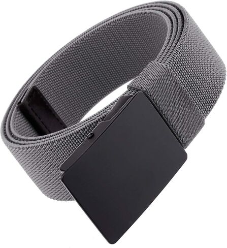 Sportmusies Fully Adjustable Elastic Stretch Belt for Men Nylon Belts with Flip-Top Buckle in Saudi Arabia