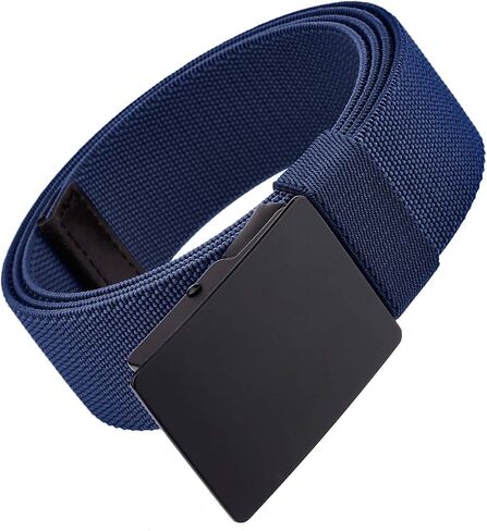 Sportmusies Fully Adjustable Elastic Stretch Belt for Men Nylon Belts with Flip-Top Buckle in Saudi Arabia
