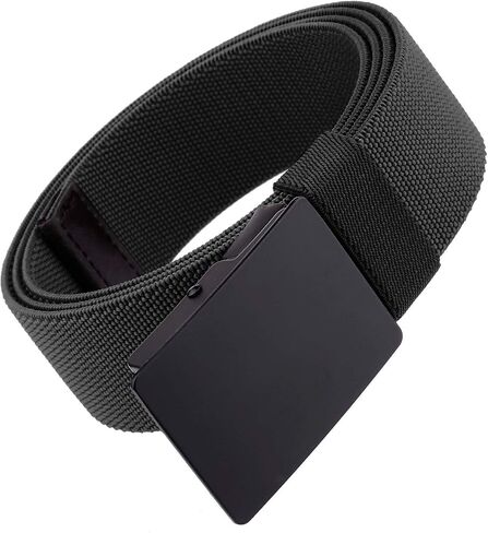 Sportmusies Fully Adjustable Elastic Stretch Belt for Men Nylon Belts with Flip-Top Buckle in Saudi Arabia