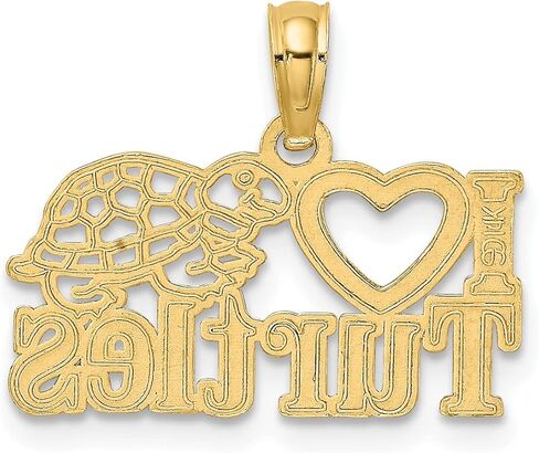 سحر السلاحف من الذهب الأصفر عيار 14 قيراط من Lex & Lu in Kuwait