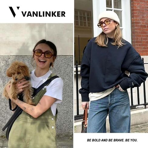 VANLINKER Retro Square Polarized Sunglasses for Women Men Vintage Rectangle Shades VL9832 in Saudi Arabia
