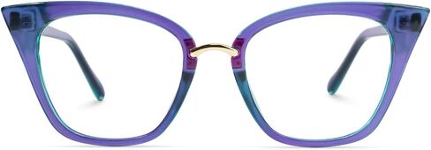 Zeelool Cat Eye Glasses Frame for Women Clear Lens Chandrika ZOP01899 in Saudi Arabia